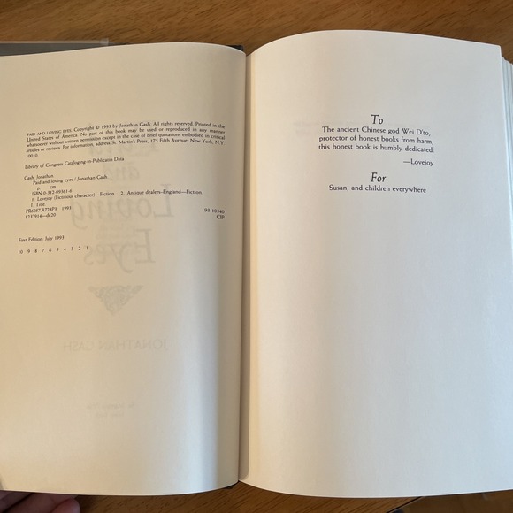 Paid and Loving Eyes by Jonathan Gash 1993, Hardcover Lovejoy Novel Of Suspense - Picture 8 of 8